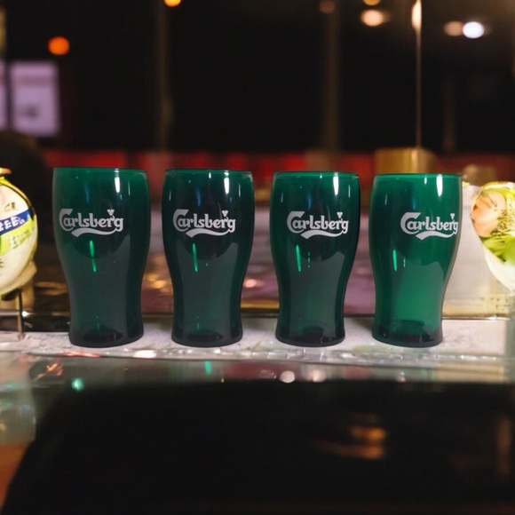 48 Carlsberg Green 16oz Beer Glasses. St. Patrick’s Day Themed Steins. - Picture 2 of 9
